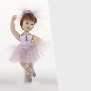 All  Porcelain Posable  Ballerina Ballet Jointed Doll Miniature 4.5" NIB